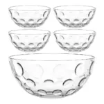 Ensaladera con tazones optic 5 piezas