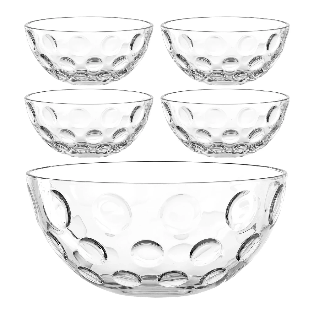 Ensaladera con tazones optic 5 piezas