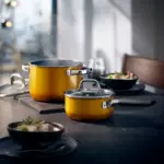 Bateria de cocina 4 pzas fusiontec mineral amarillo