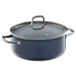 Cacerola baja 24 cm con tapa Blueberry