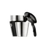 Licorera de bolsillo con vasos Manhattan