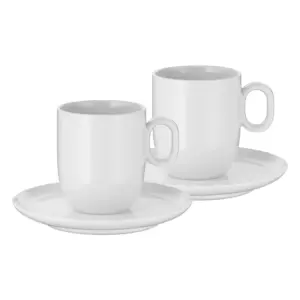 Juego de tazas café crème con plato 2 pzas Barista