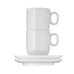 Juego de tazas café crème con plato 2 pzas Barista