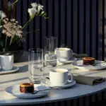 Juego de tazas capuccino con plato 2 pzas Barista