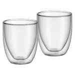 Juego vasos capuccino 2 piezas barista doble pared