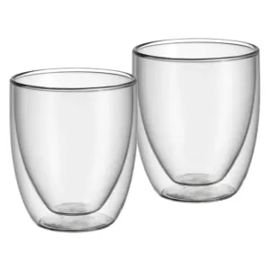 Juego vasos capuccino 2 piezas barista doble pared