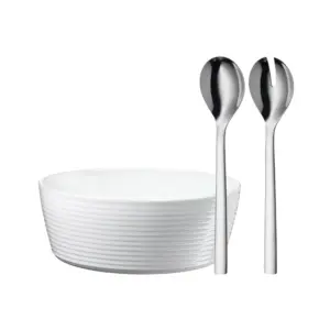 Juego de ensaladera y cubiertos para ensalada 3 pzas Nuova