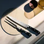 Promo juego de tenedor y cuchillo para carne spk