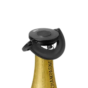Tapón para Botellas de Champagne Gusto - Negro, ADHOC