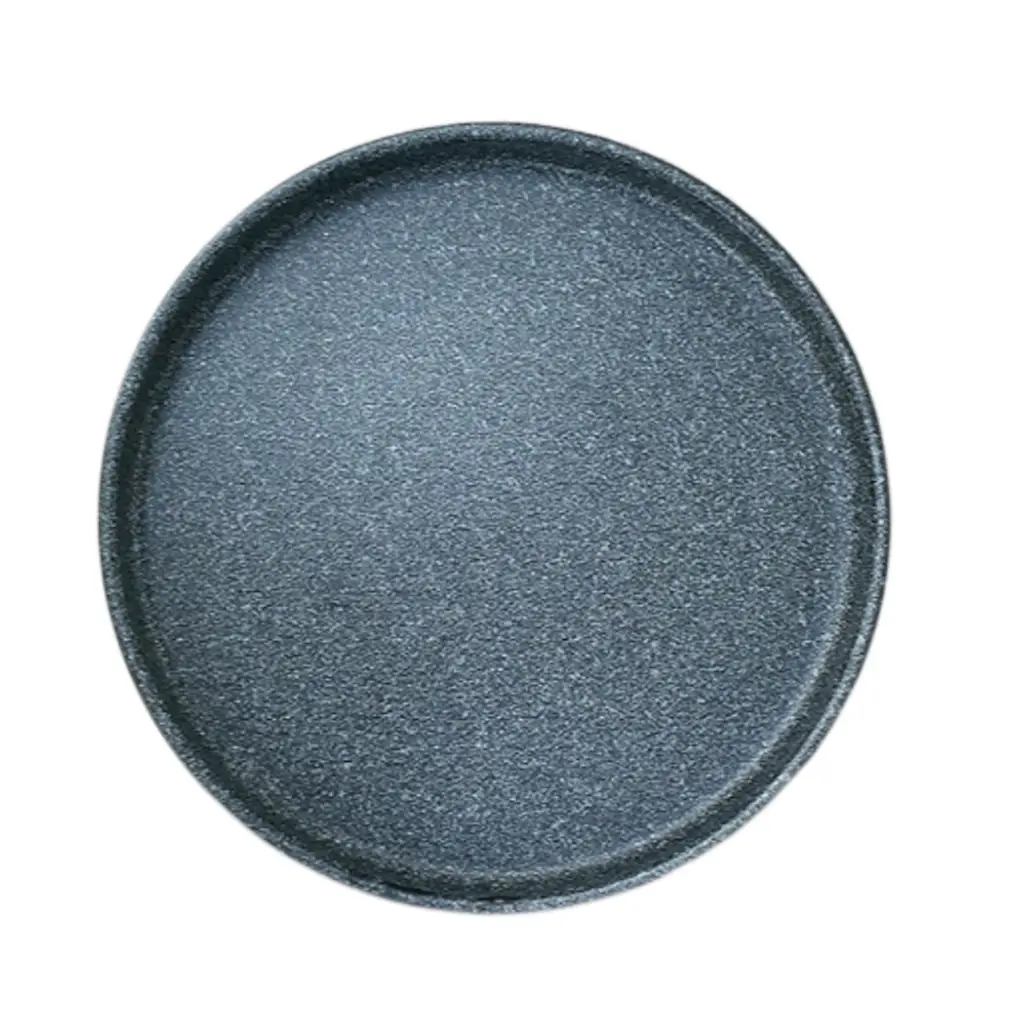 Plato Redondo con Orilla Alta 21 cm – Acabado Piedra, PRINZ