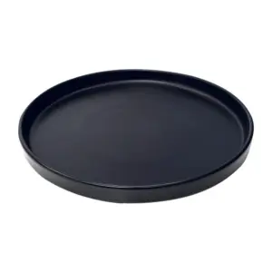 Plato Redondo con Orilla Alta 25.4 cm - Negro Mate, PRINZ