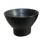 Tazón Redondo con Base Alta 180 ml – Negro Mate, PRINZ