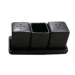 Set Salero, Pimentero y Palillero con Bandeja 13 cm, PRINZ