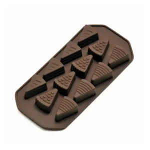 Molde de silicón para chocolates Cake Slices/Pralines 1-2-3 Kaiser