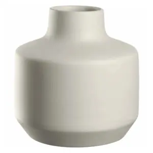 Florero Milano diámetro 21 x 22 cm crema