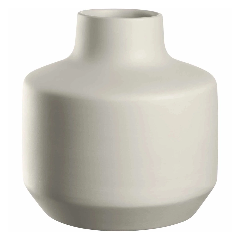 Florero Milano diámetro 21 x 22 cm crema