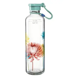 Botella ”In Giro Flower” color verde menta, de 750 ml