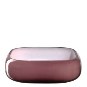 Tazón/centro de mesa MILANO 23 x 23 cm rojo oscuro