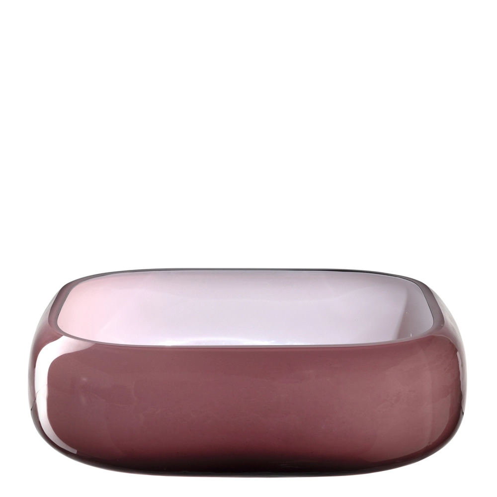 Tazón/centro de mesa MILANO 23 x 23 cm rojo oscuro