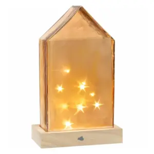 Lámpara casa navideña LED Magico 23 cm