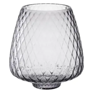 Portavela tipo hurricane Giulia 21 cm gris