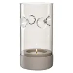 Portavela Sole diámetro 10 cm gris pardo