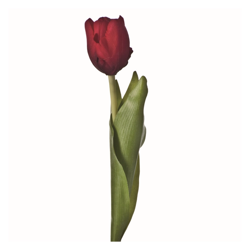 Flor de tulipán Basic 45 cm roja