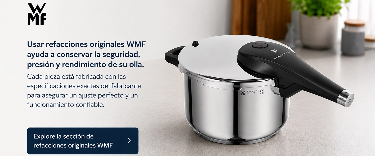 Refacciones originales para ollas de presión WMF Perfect Premium