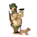 Figura fumador de incienso cazador 17 cm