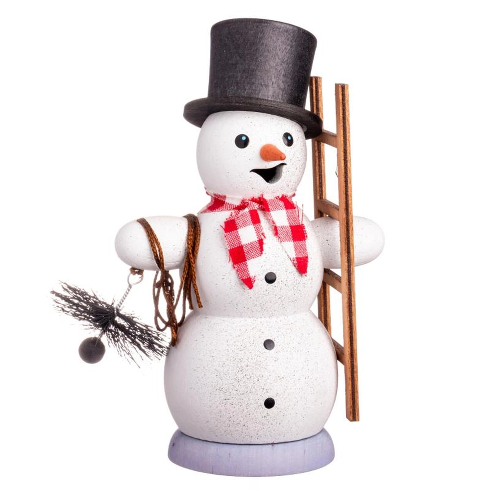 Figura fumador muñeco de nieve deshollinador 13 cm