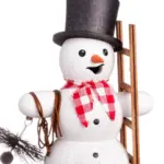 Figura fumador muñeco de nieve deshollinador 13 cm