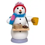 Figura fumador muñeco de nieve panadero 13 cm