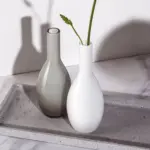Florero 18 cm Beauty blanco