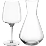 Decantadora y copas 3 piezas Cesti