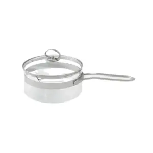 Cacerola con mango largo y tapa 20 cm 2.2 l Belissam vidrio