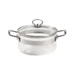 Cacerola baja con tapa 20 cm 2.5 l Belissam vidrio