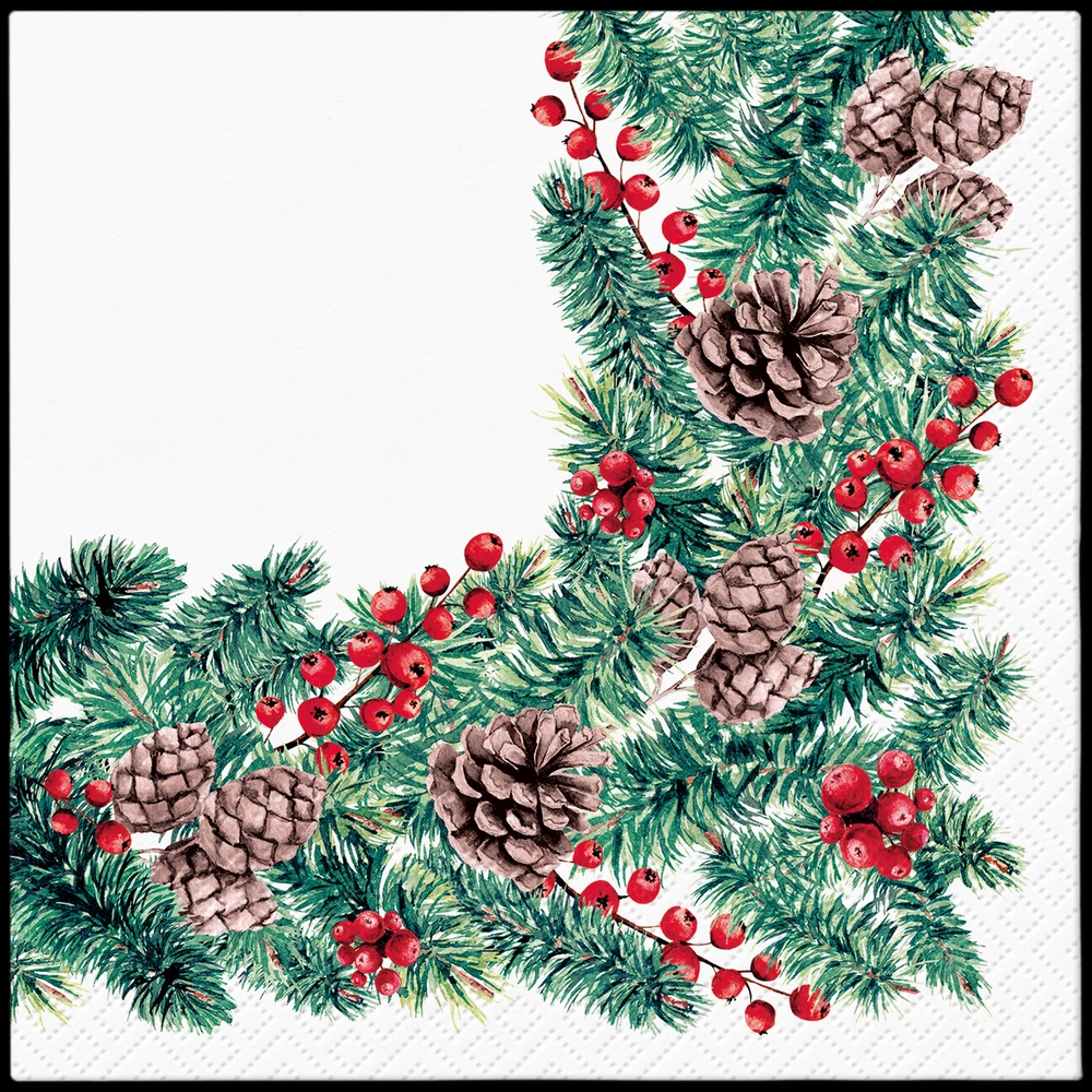 Servilletas lunch 33×33 cm 20 piezas Winter Branches