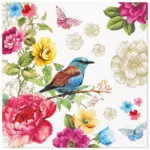 Servilletas 33×33 cm Pájaro Paraíso 20 piezas