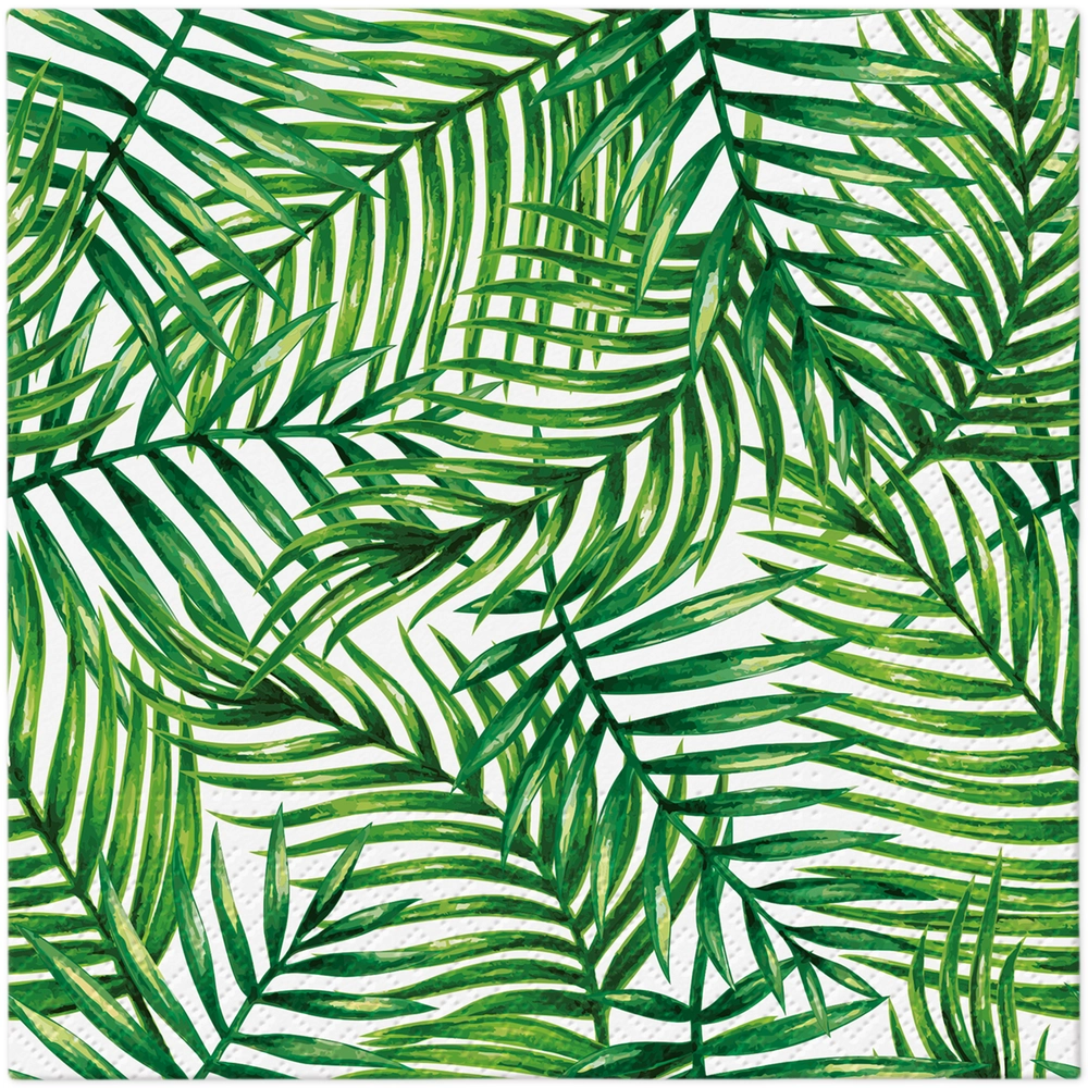 Servilletas 33×33 cm Hojas Tropicales 20 piezas