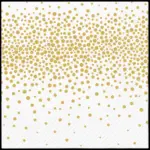 Servilletas 33×33 cm Confetti Dorado 20 piezas
