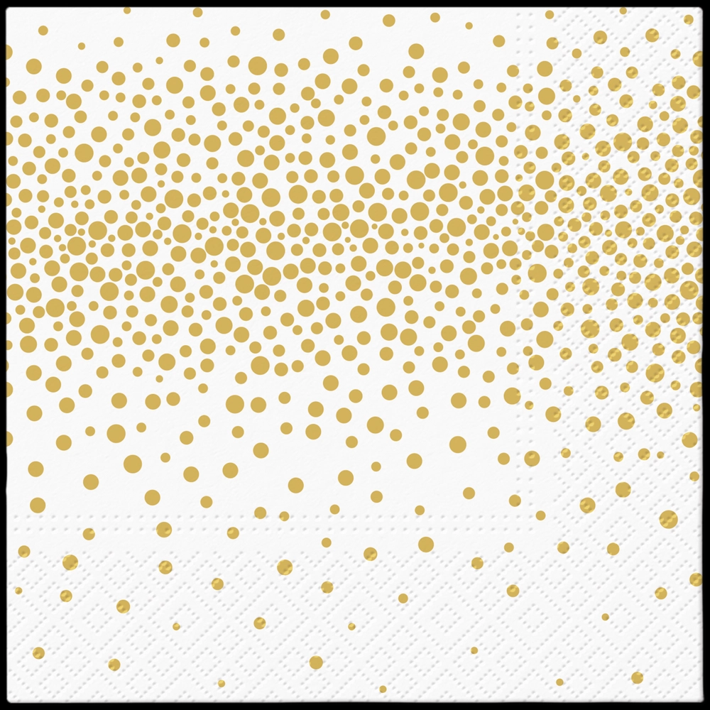 Servilletas 33×33 cm Confetti Dorado 20 piezas