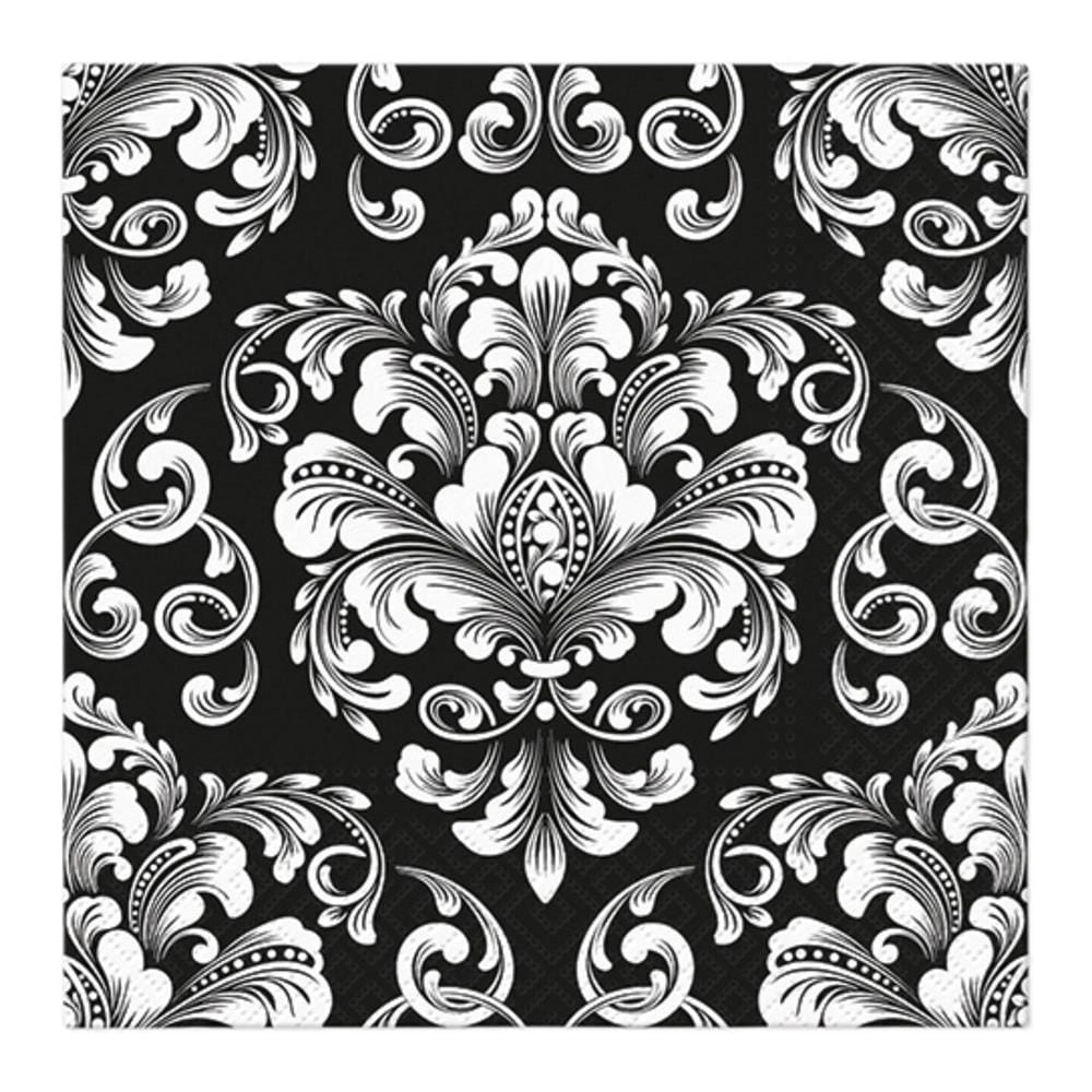 Servilletas lunch 33×33 cm 20 piezas Beautiful Moments Black