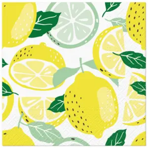 Servilletas 33x33 cm Limones 20 piezas