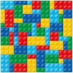 Servilletas lunch 33×33 cm 20 piezas Colorful Bricks
