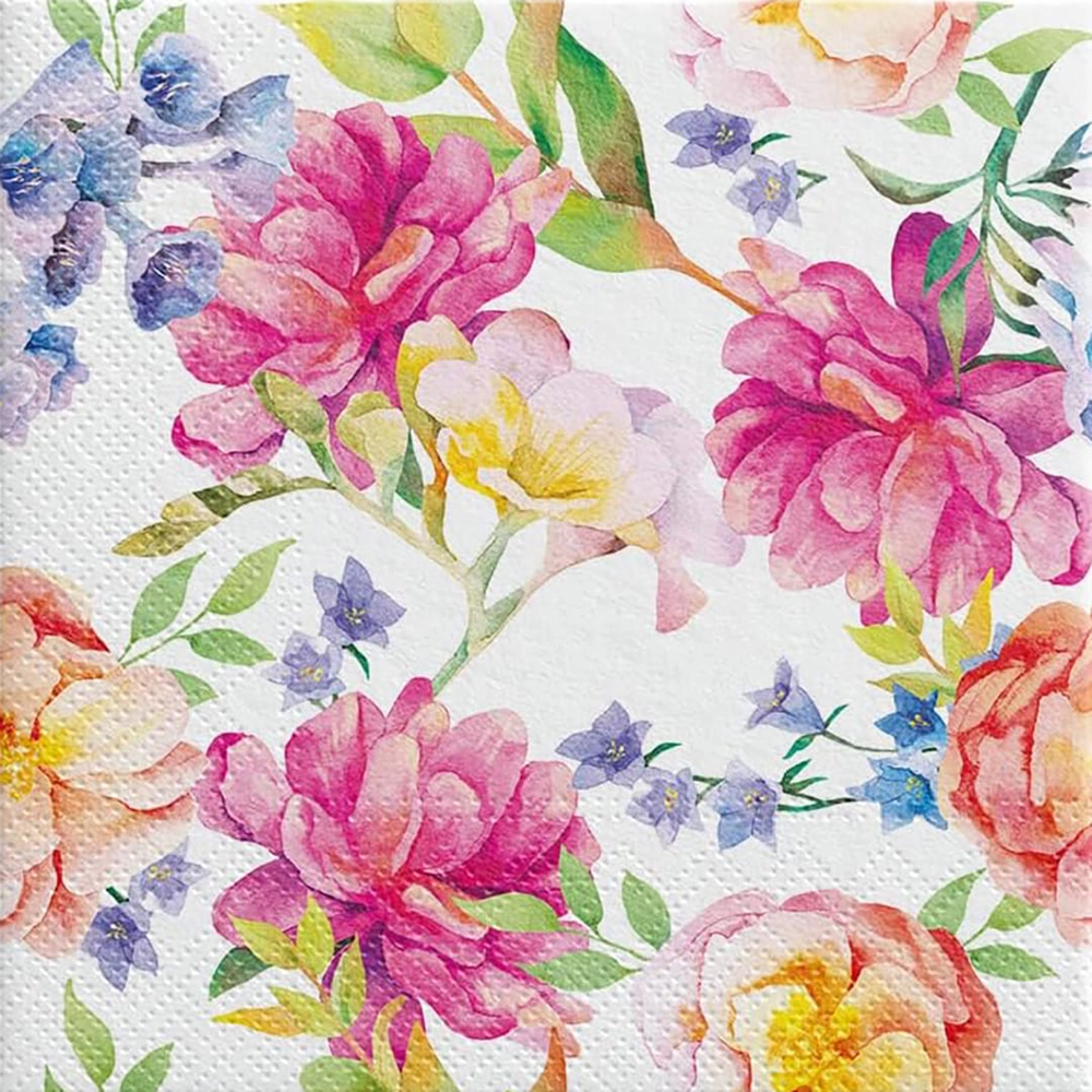 Servilletas lunch 33×33 cm 20 piezas Orchid with Peony