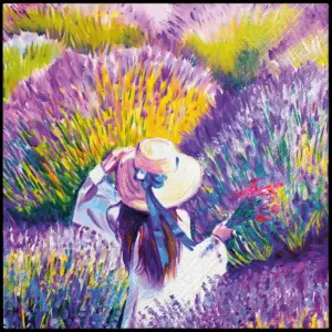 Servilletas 33×33 cm Atardecer Lavanda 20 piezas