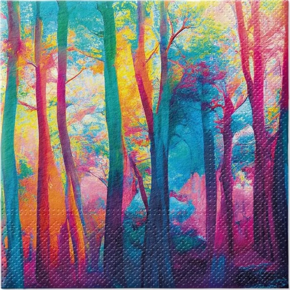 Servilletas lunch 33×33 cm 20 piezas Colorful Magic Forest