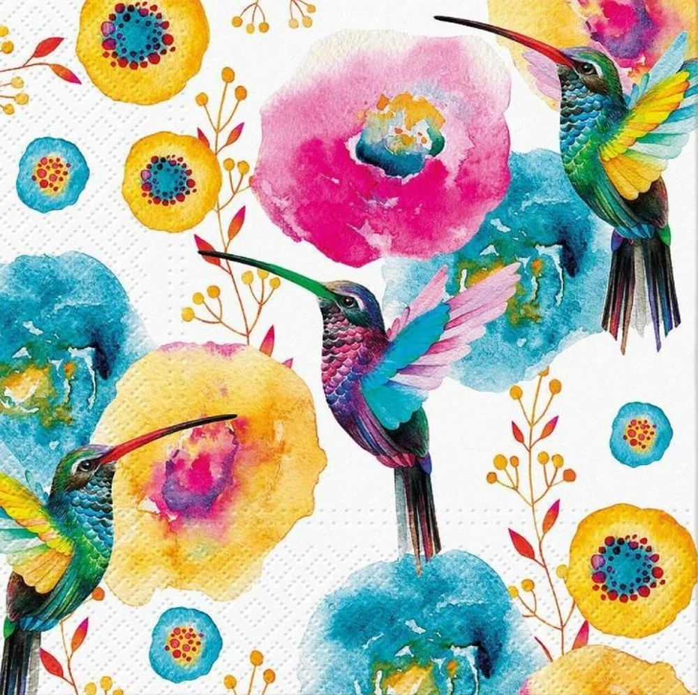 Servilletas lunch 33×33 cm 20 piezas Hummingbird