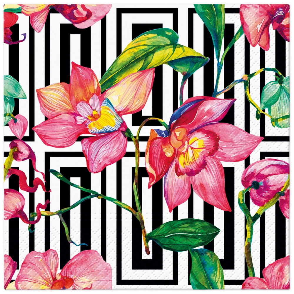 Servilletas 33×33 cm Orquídea Silvestre 20 piezas