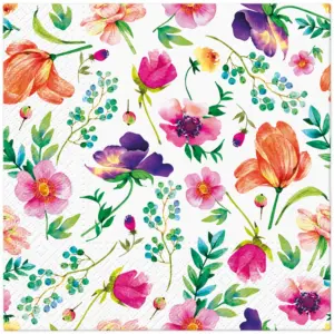 Servilletas 33x33 cm Arreglo Floral 20 piezas